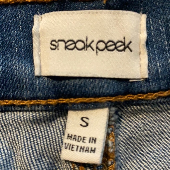 Sneak Peek Jean Pencil Skirt - Picture 4 of 5